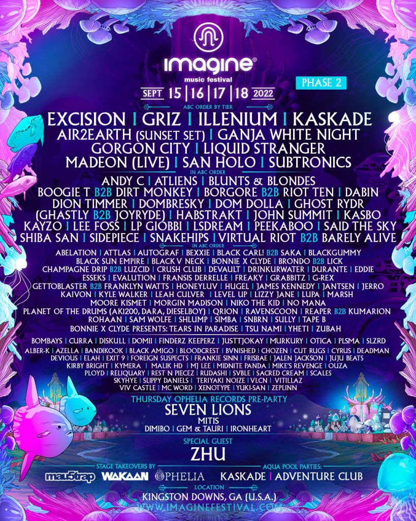 2022 Imagine Festival Lineup