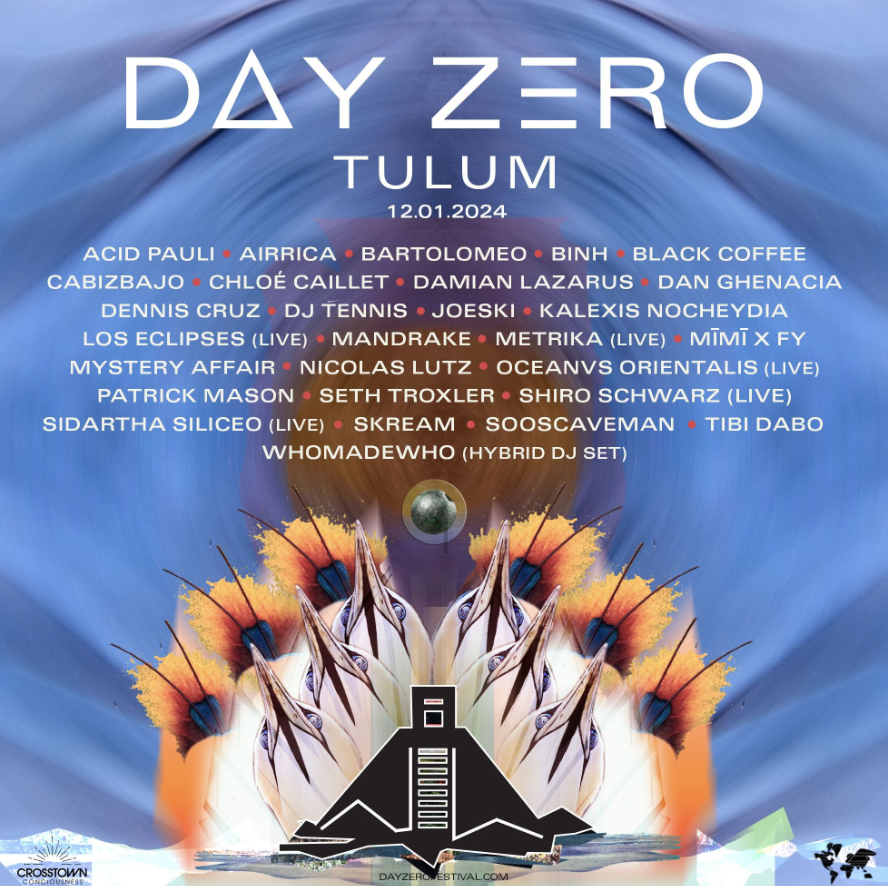 Day Zero Tulum 2024 lineup poster