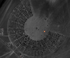 Satellites Capture Burning Man Fire from Space