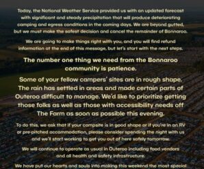 Bonnaroo Cancels Rest Of The Festival Amidst Incoming Storms