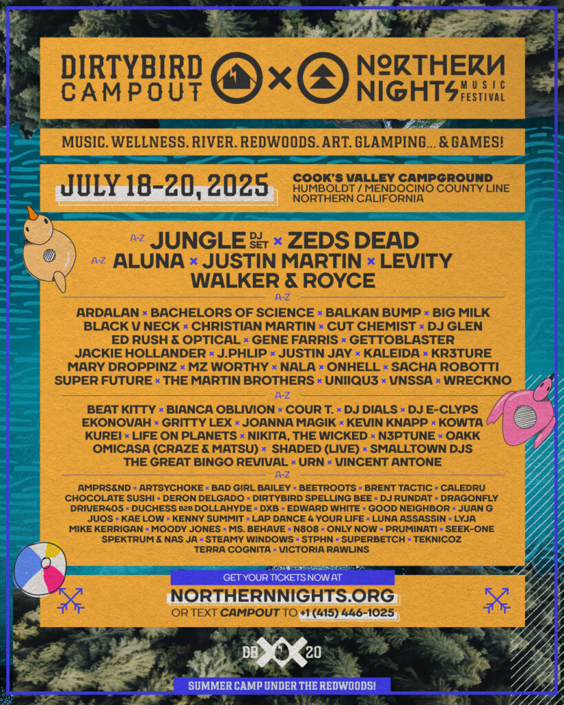 Dirtybird Campout x Northern Nights 2025 Lineup