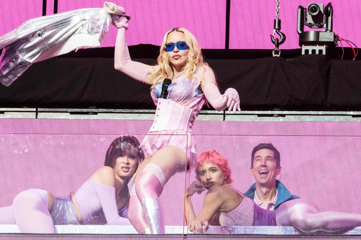 Madonna Surprises Times Square with Pop-Up Performance