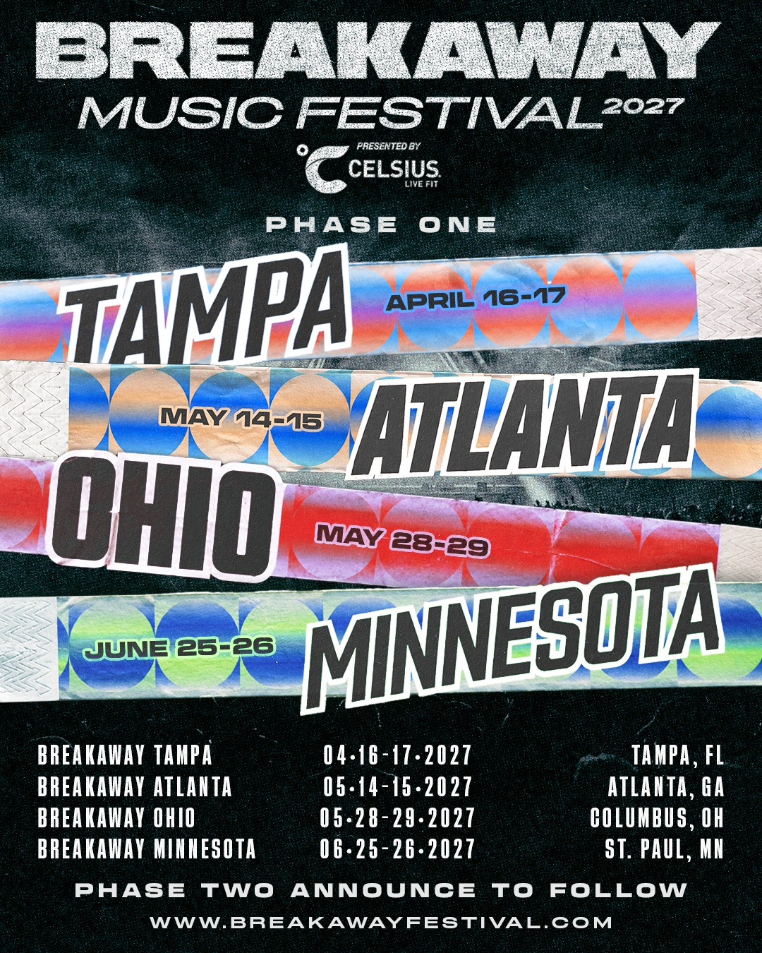 Breakaway Festival Announces First 4 Cities for 2027 Tour