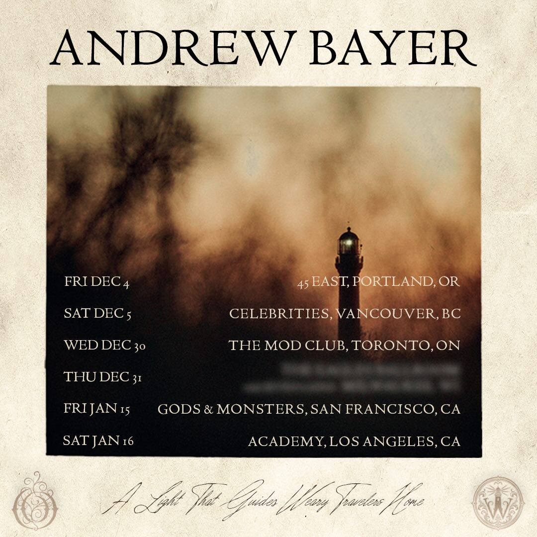 Andrew Bayer Announces 'A Light That Guides Weary Travelers Home' Tour