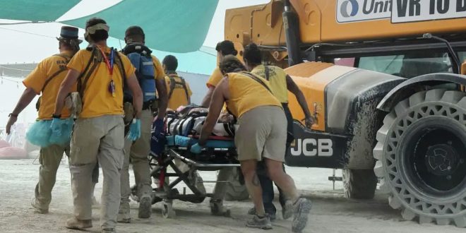 Burning Man Attendee Rescued After Falling From 55-Foot Tower